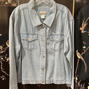 Coldwater Creek Light Blue Jean Jacket